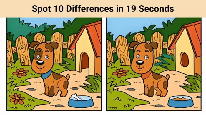 Spot The Difference: Can you spot 10 differences in 19 seconds? Spot The Difference: Can you spot 10 differences in 19 seconds?